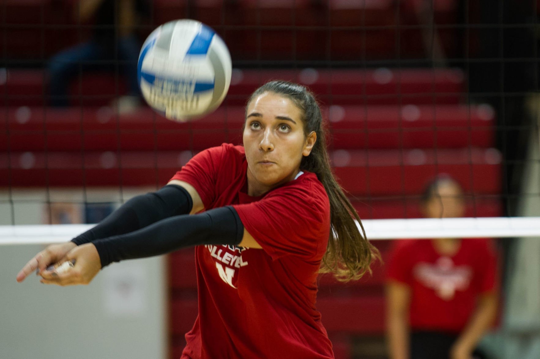 NU volleyball practice, 8/8/18